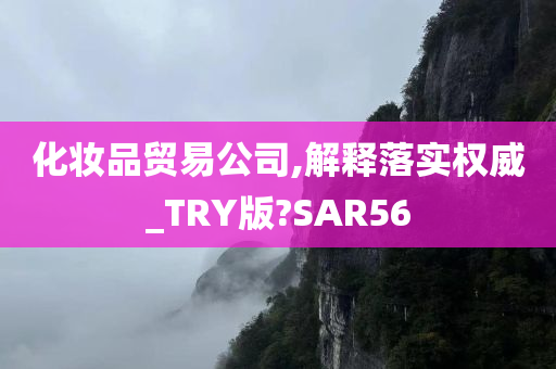 化妆品贸易公司,解释落实权威_TRY版?SAR56