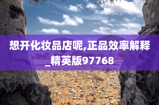 想开化妆品店呢,正品效率解释_精英版97768
