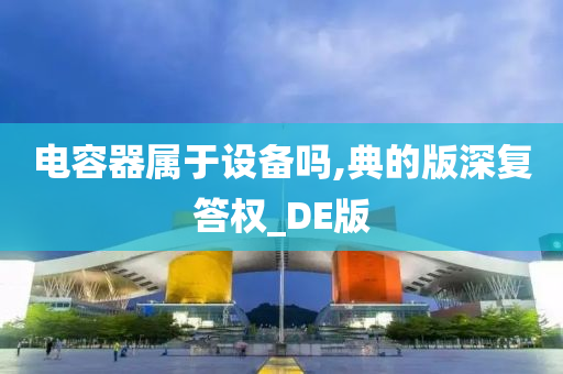 电容器属于设备吗,典的版深复答权_DE版