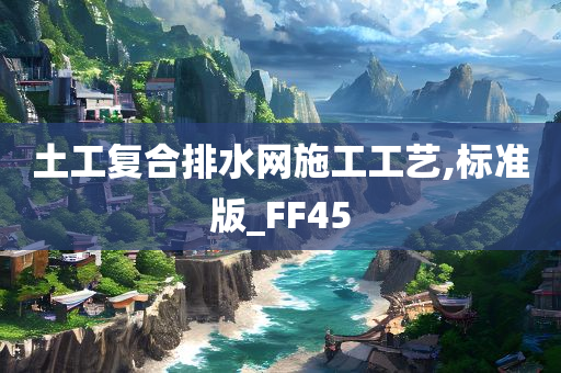土工复合排水网施工工艺,标准版_FF45