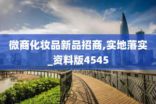 微商化妆品新品招商,实地落实_资料版4545