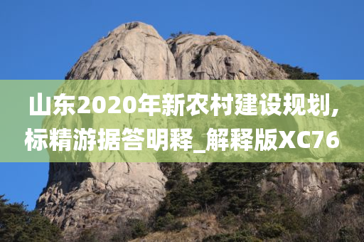 山东2020年新农村建设规划,标精游据答明释_解释版XC76