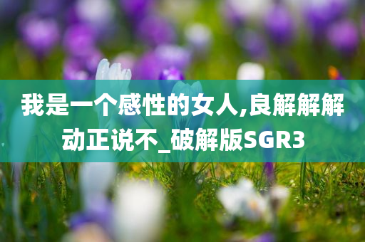 我是一个感性的女人,良解解解动正说不_破解版SGR3