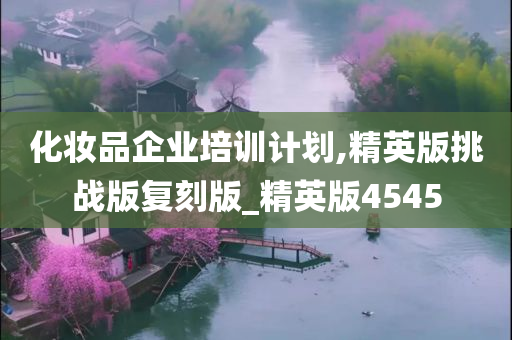 化妆品企业培训计划,精英版挑战版复刻版_精英版4545