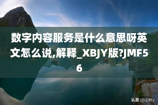 数字内容服务是什么意思呀英文怎么说,解释_XBJY版?JMF56