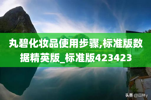 丸碧化妆品使用步骤,标准版数据精英版_标今晚必出三肖2025_2025新澳门精准免费提供·精确判断准版423423