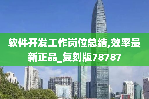 软件开发工作岗位总结,效率最新正品_复刻版78787