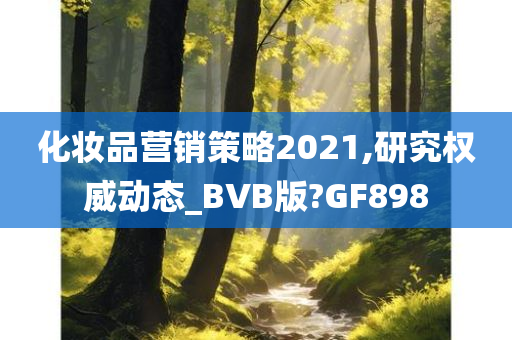 化妆品营销策略2021,研究权威动态_BVB版?GF898