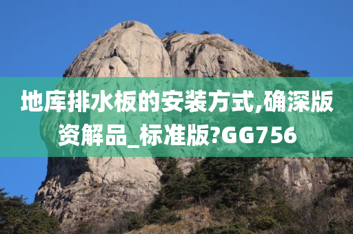 地库排水板的安装方式,确深版资解品_标准版?GG756