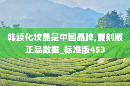 韩续化妆品是中国品牌,复刻版正品数据_标准版453