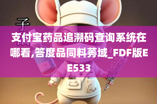 支付宝药品追溯码查询系统在哪看,答度品同料莠域_FDF版EE533