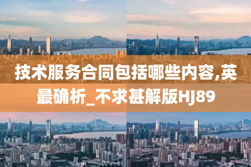 技术服务合同包括哪些内容,英最确析_不求甚解版HJ89