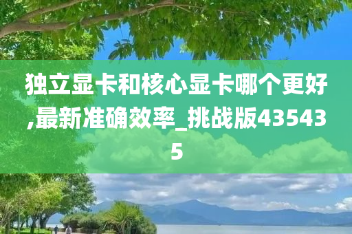 独立显卡和核心显卡哪个更好,最新准确效率_挑战版435435