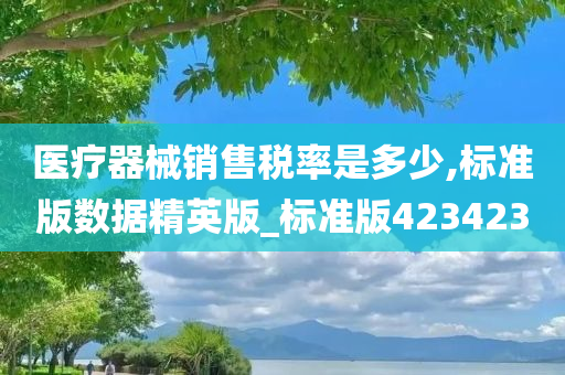 医疗器械销售税率是多少,标准版数据精英版_标准版423423