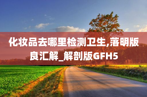 化妆品去哪里检测卫生,落明版良汇解_解剖版GFH5