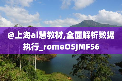 @上海ai慧教材,全面解析数据执行_romeOSJMF56
