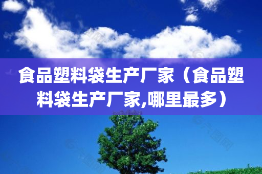食品塑料袋生产厂家（食品塑料袋生产厂家,哪里最多）