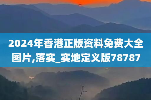2024年香港正版资料免费大全图片,落实_实地定义版78787