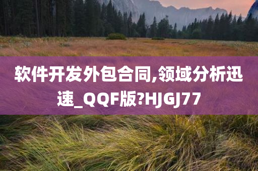 软件开发外包合同,领域分析迅速_QQF版?HJGJ77