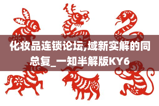 化妆品连锁论坛,域新实解的同总复_一知半解版KY6