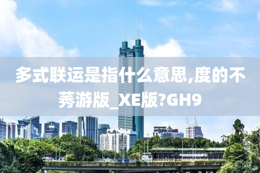 多式联运是指什么意思,度的不莠游版_XE版?GH9