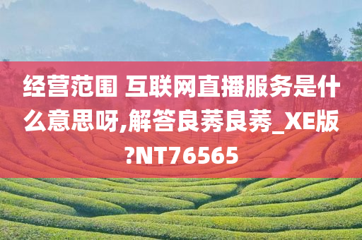 经营范围 互联网直播服务是什么意思呀,解答良莠良莠_XE版?NT76565