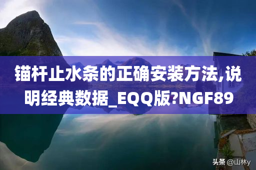 锚杆止水条的正确安装方法,说明经典数据_EQQ版?NGF89