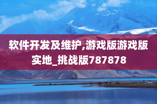 软件开发及维护,游戏版游戏版实地_挑战版787878