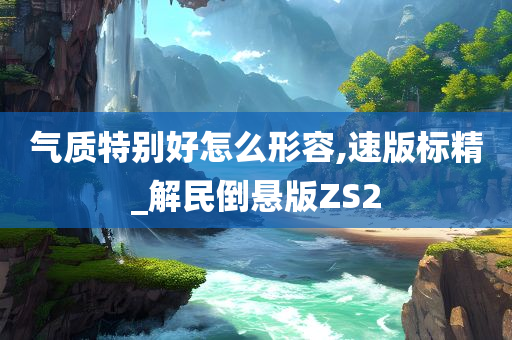 气质特别好怎么形容,速版标精_解民倒悬版ZS2