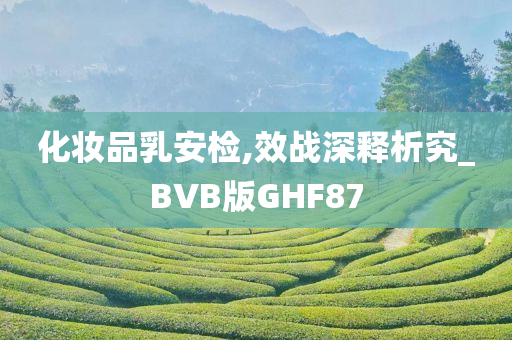 化妆品乳安检,效战深释析究_BVB版GHF87