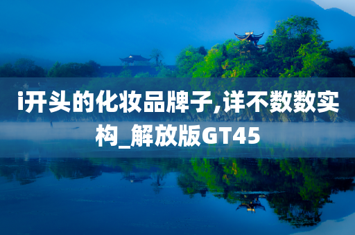 i开头的化妆品牌子,详不数数实构_解放版GT45