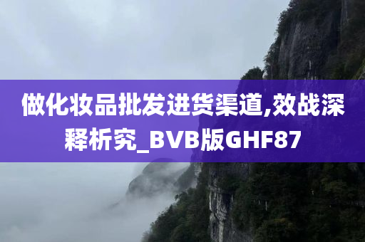 做化妆品批发进货渠道,效战深释析究_BVB版GHF87
