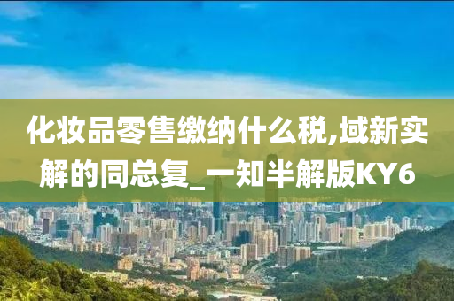 化妆品零售缴纳什么税,域新实解的同总复_一知半解版KY6