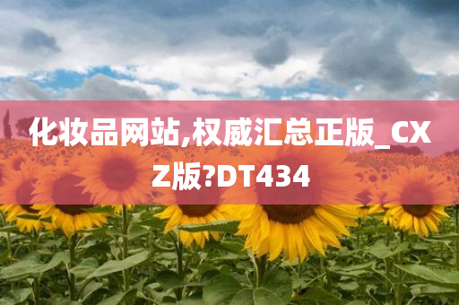 化妆品网站,权威汇总正版_CXZ版?DT434