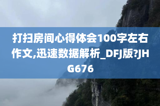 打扫房间心得体会100字左右作文,迅速数据解析_DFJ版?JHG676