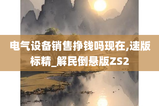 电气设备销售挣钱吗现在,速版标精_解民倒悬版ZS2