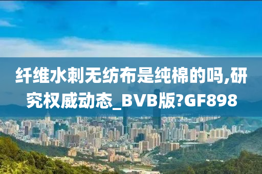 纤维水刺无纺布是纯棉的吗,研究权威动态_BVB版?GF898