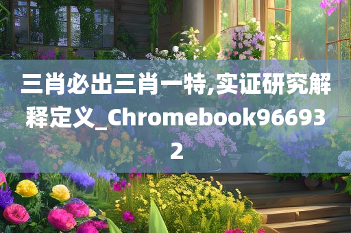 三肖必出三肖一特,实证研究解释定义_Chromebook966932