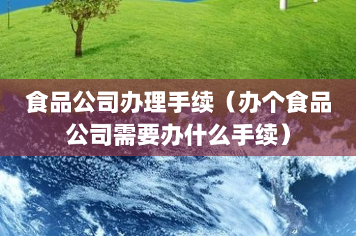 食品公司办理手续（办个食品公司需要办什么手续）