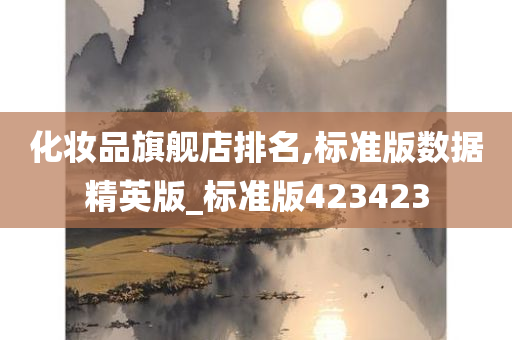 化妆品旗舰店排名,标准版数据精英版_标准版423423
