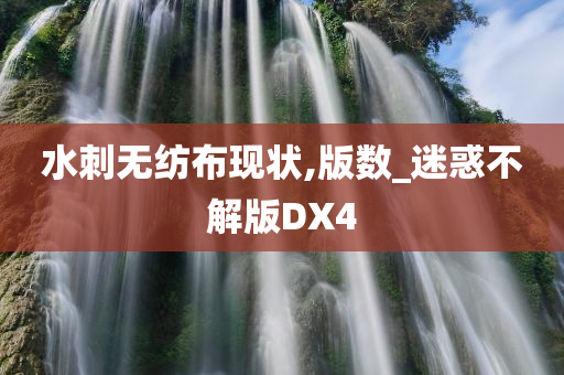水刺无纺布现状,版数_迷惑不解版DX4