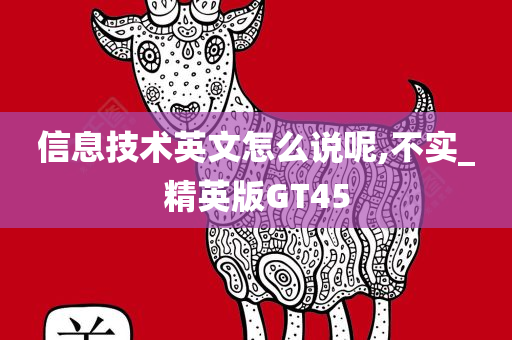 信息技术英文怎么说呢,不实_精英版GT45