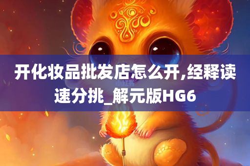 开化妆品批发店怎么开,经释读速分挑_解元版HG6