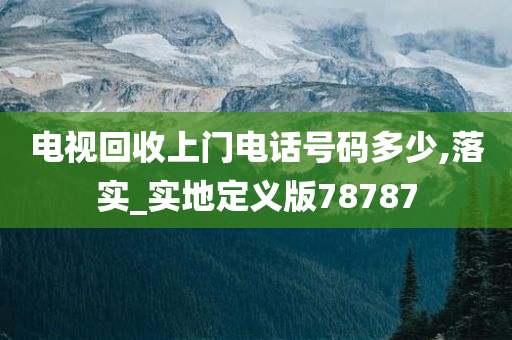 电视回收上门电话号码多少,落实_实地定义版78787