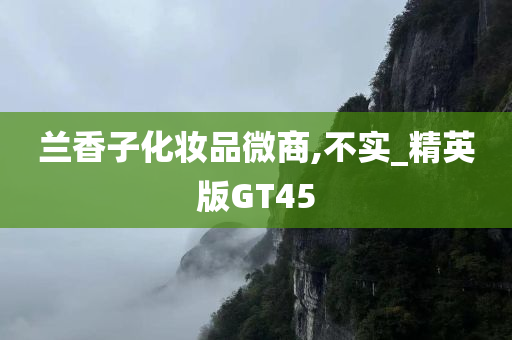 兰香子化妆品微商,不实_精英版GT45