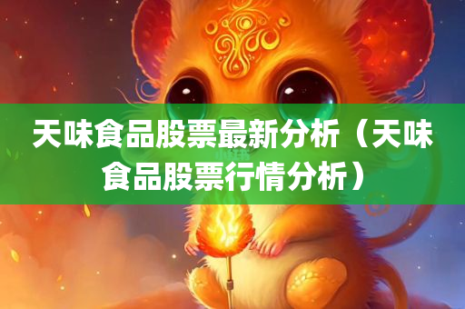 天味食品股票最新分析（天味食品股票行情分析）