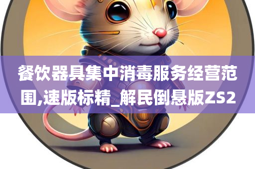餐饮器具集中消毒服务经营范围,速版标精_解民倒悬版ZS2