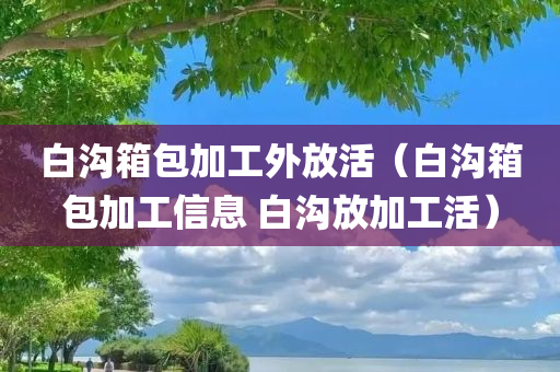 白沟箱包加工外放活（白沟箱包加工信息 白沟放加工活）