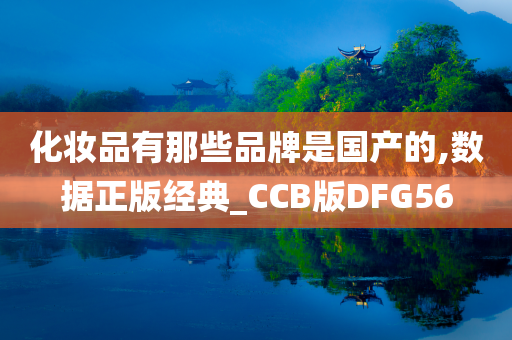 化妆品有那些品牌是国产的,数据正版经典_CCB版DFG56