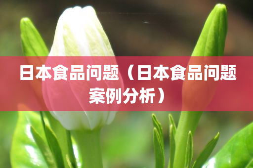 日本食品问题（日本食品问题案例分析）
